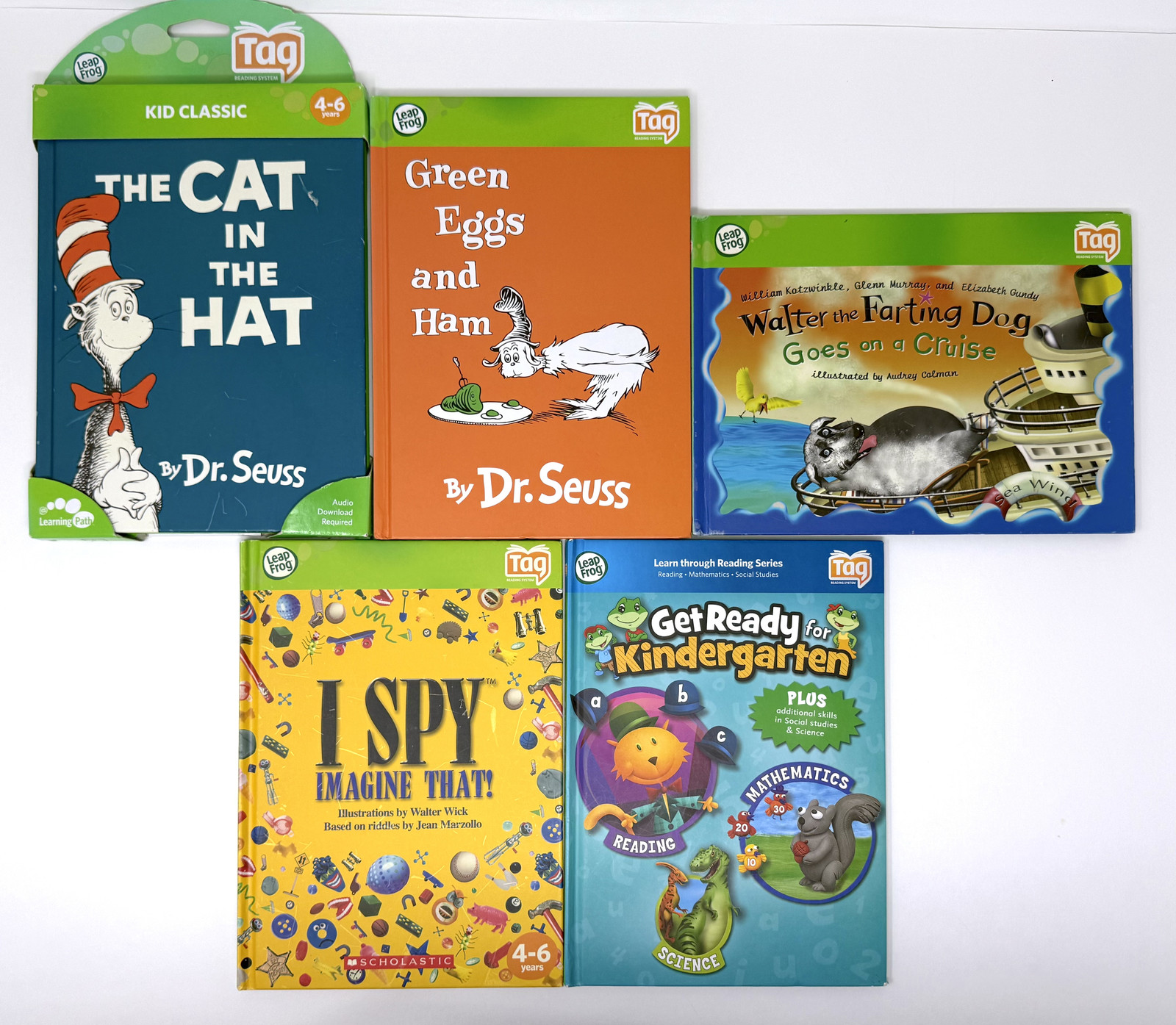 Leap Frog TAG Hardcover Books – Disney Cars Nemo Princess Faires Toy Story Ariel