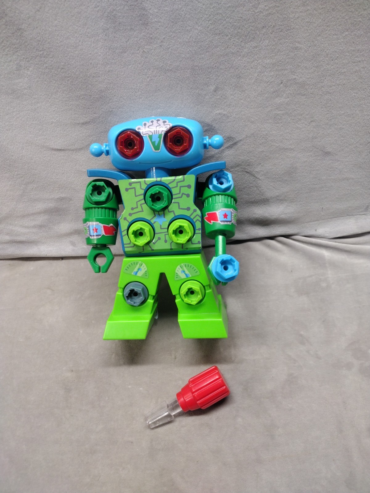 STEM Construction Robot Kit for Kids Build DIY Robot with Tools and Screws