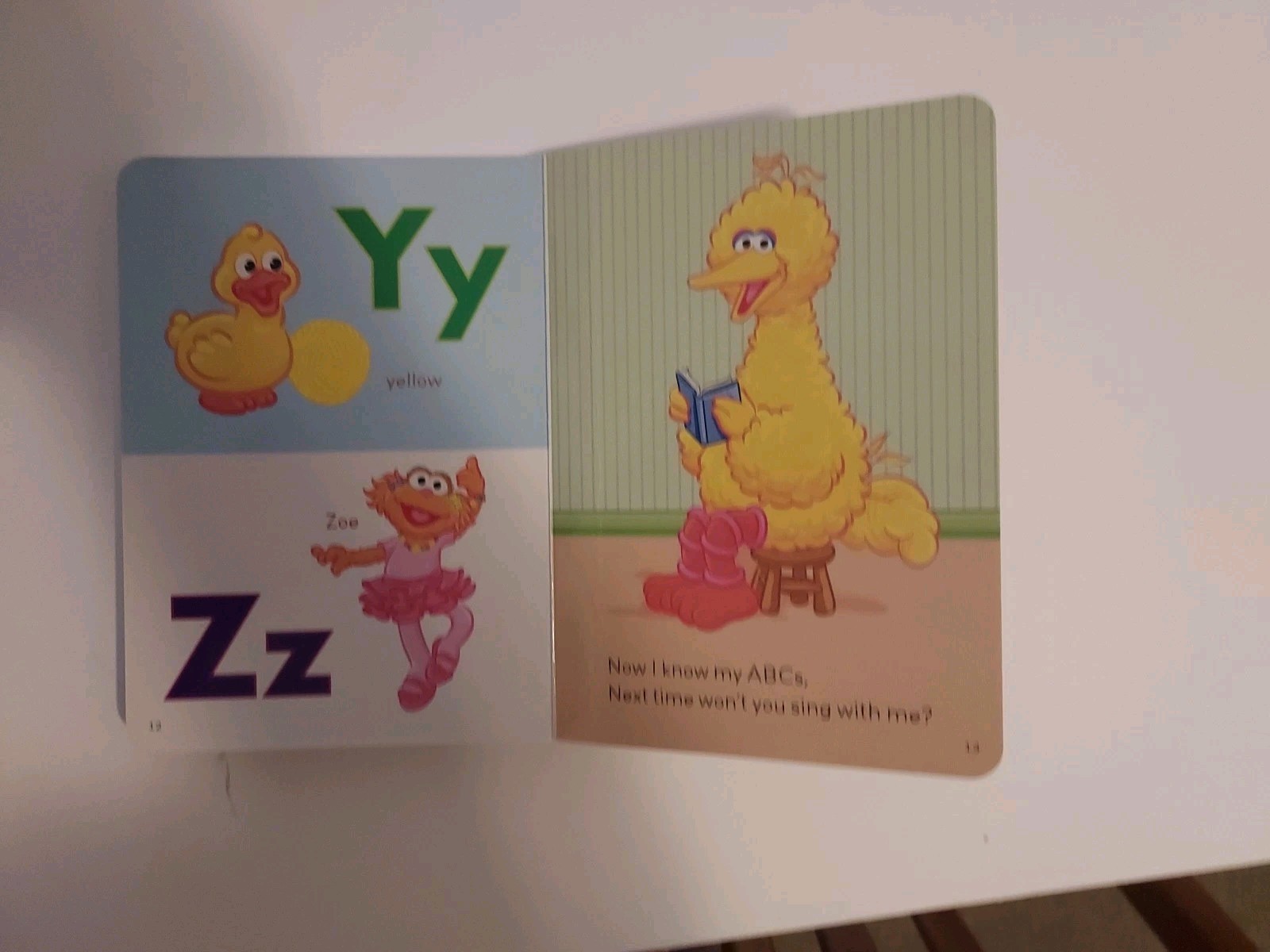 Tag Or LeapReader Junior Book 1 2 3 Sesame Street Big Bird First Book of Letter