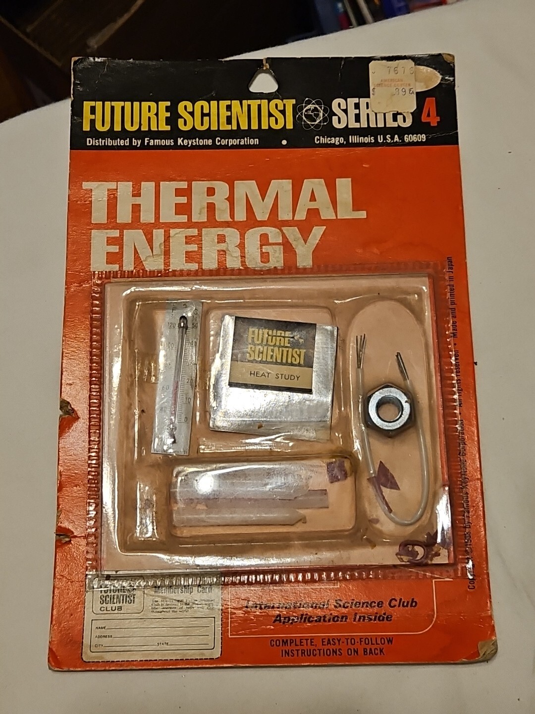 Vintage FUTURE SCIENTIST Series 4 THERMAL ENERGY 1968 RARE JAPAN