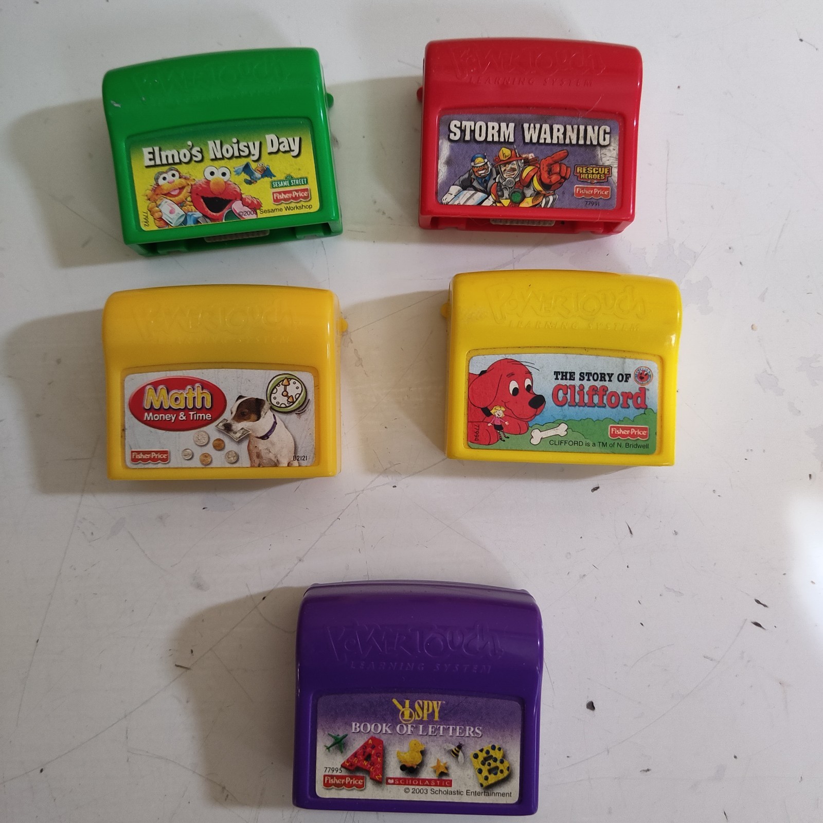 Fisher Price Power Touch Learning System Lot Of 7 Books & 5 Cartridges