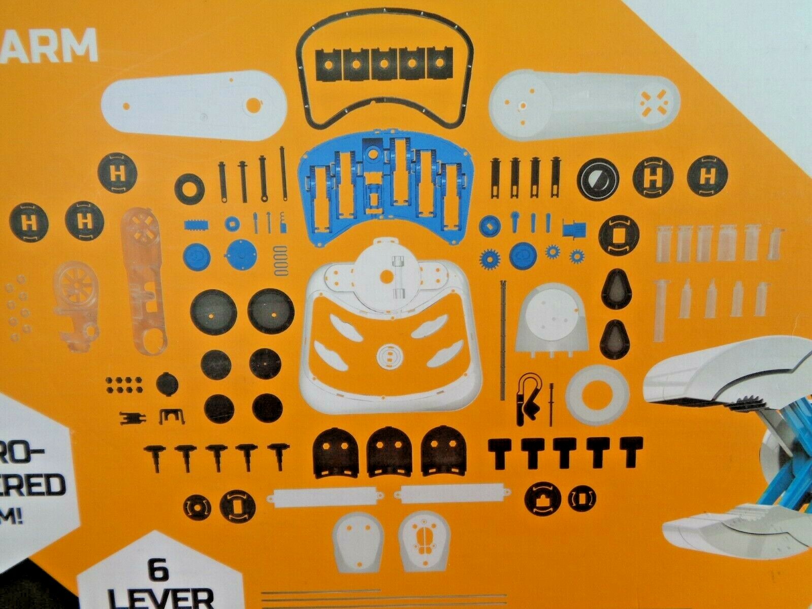 Discovery # Mindblown Kids 176 Piece Hydraulic 6 Lever Control Robotic Arm Toy