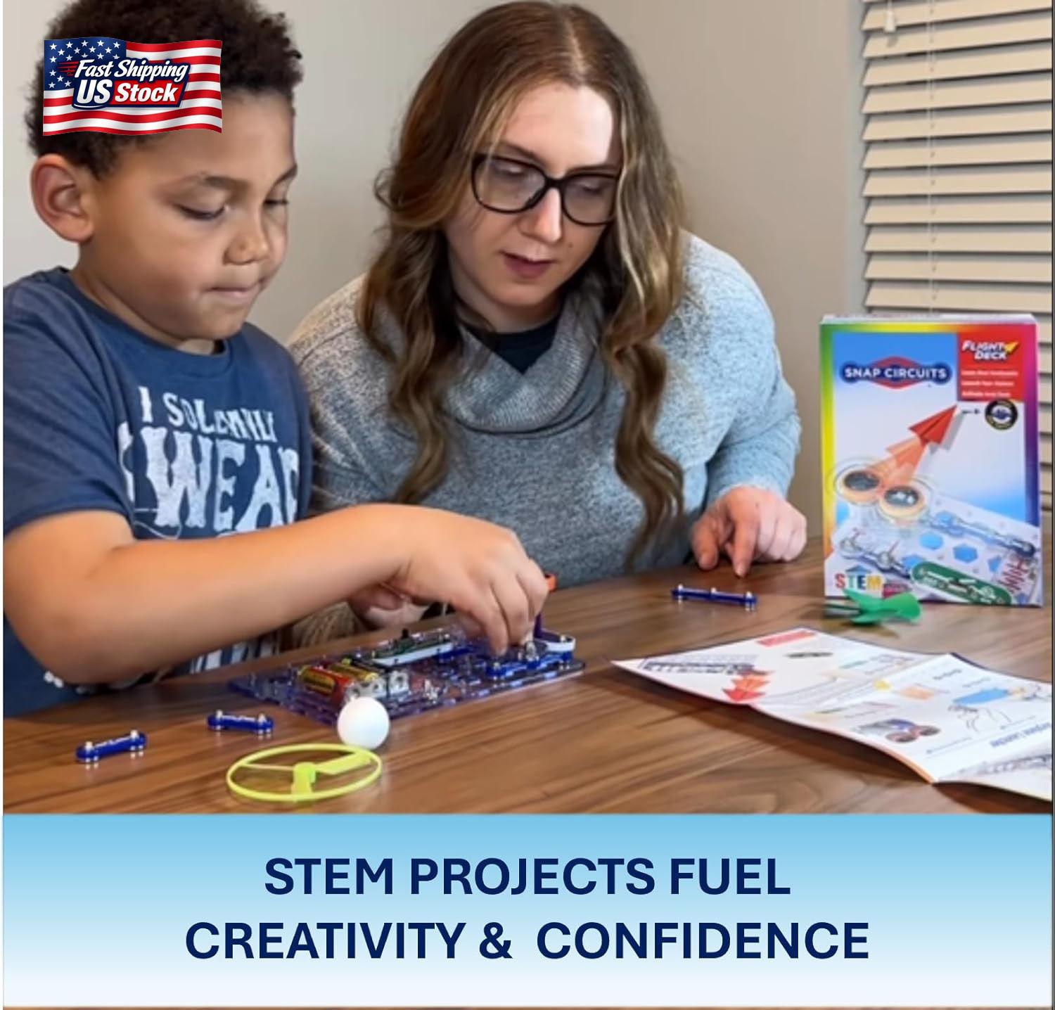 Snap Circuits Flight Deck Science/Stem Toy Kit | Ages 8+ | Construction Gift for
