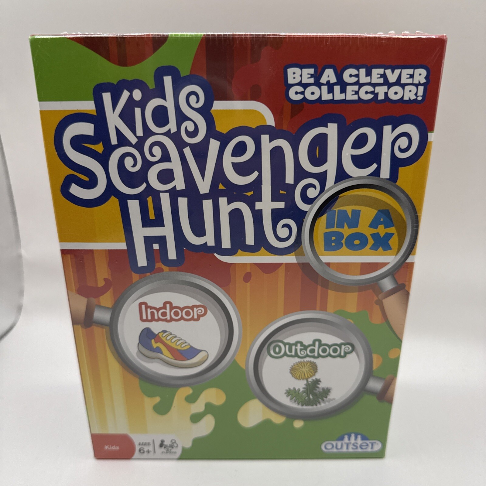 Kids Scavenger Hunt in a Box 2+ Players 96 Card Game Sealed NIB