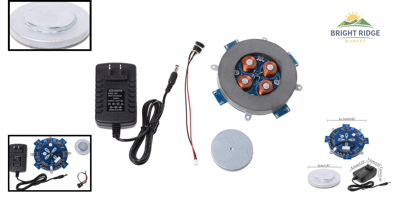 DIY Magnetic Levitation Platform with LED for Educational Science Projects