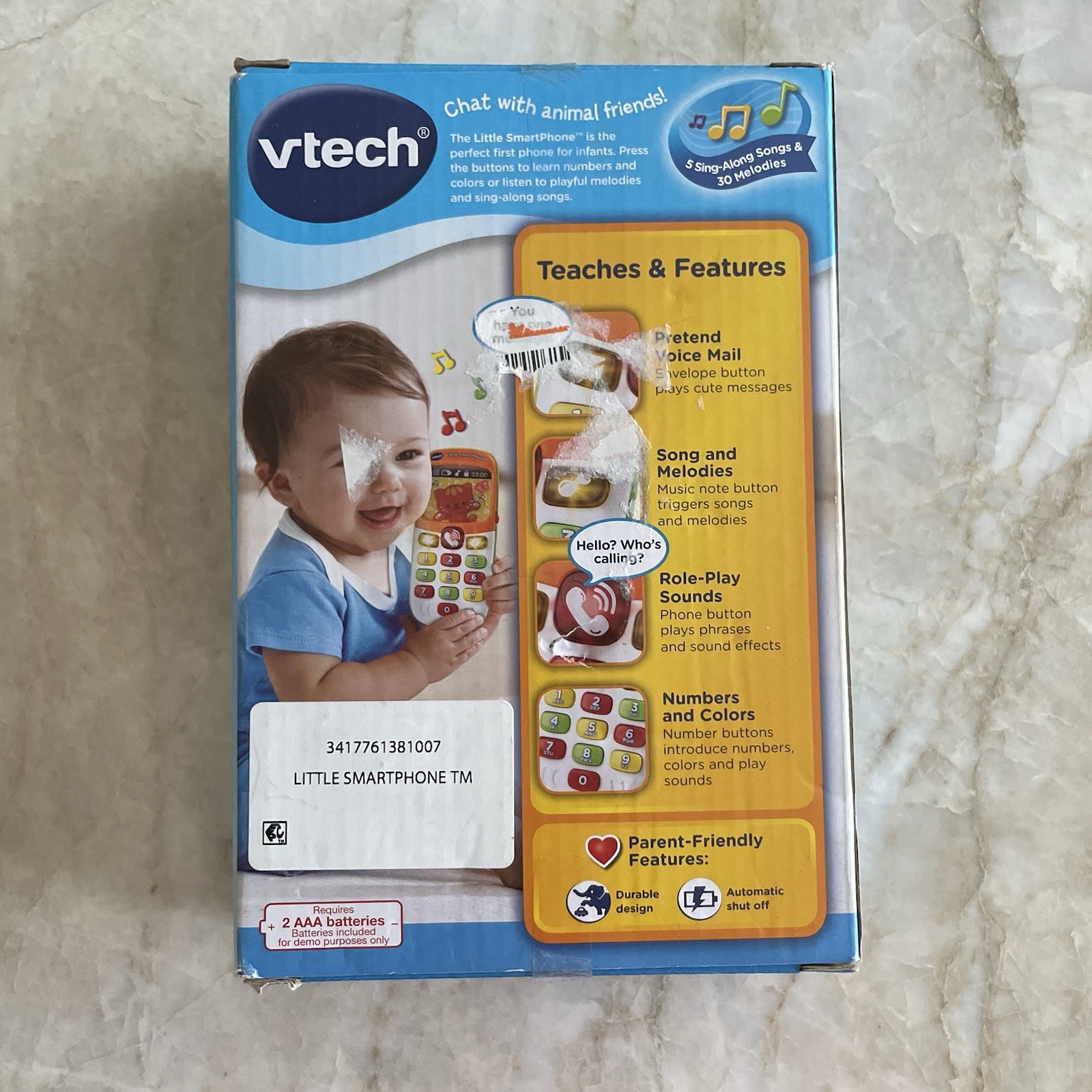 VTech Little SmartPhone 6-36 Months Teaches Numbers Colors Toy Babies Playful