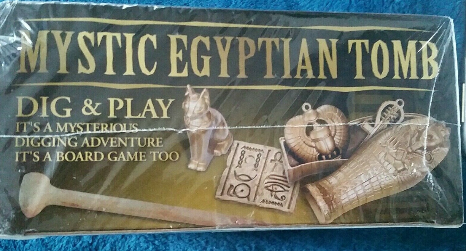 Mystic Egyptian Tomb Dig & Play Board Game Checkers Dice 4M New Sealed Ages 7&Up