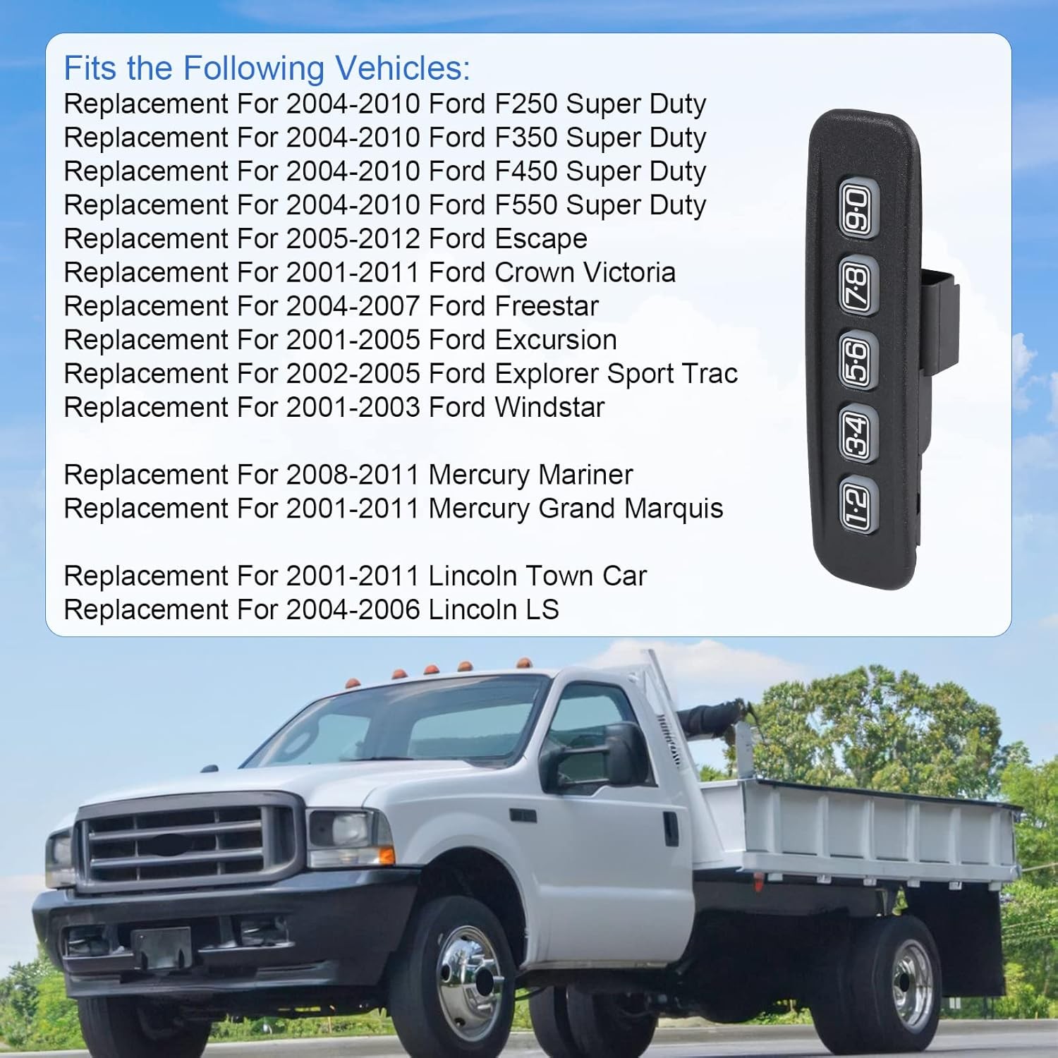 DICMIC Door Keyless Entry Keypad Ford F250 Escape Lincoln 8L8Z