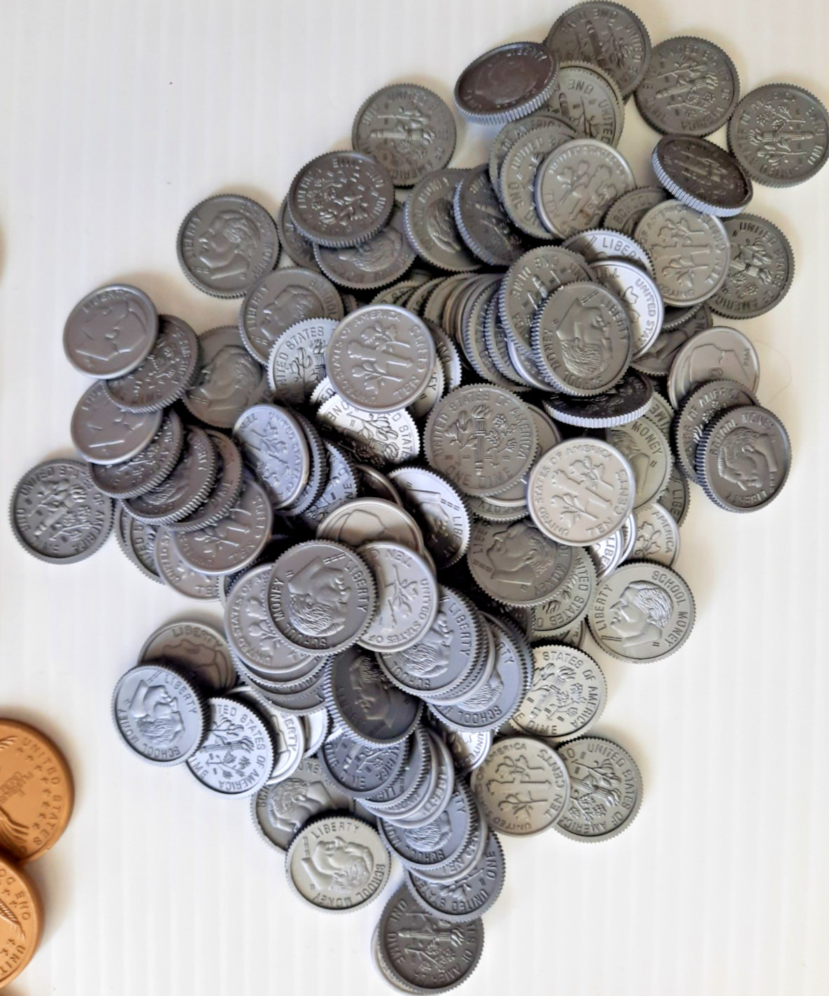 Vintage Play Money With Sacagawea Coins Homeschool Education No Nickels 0