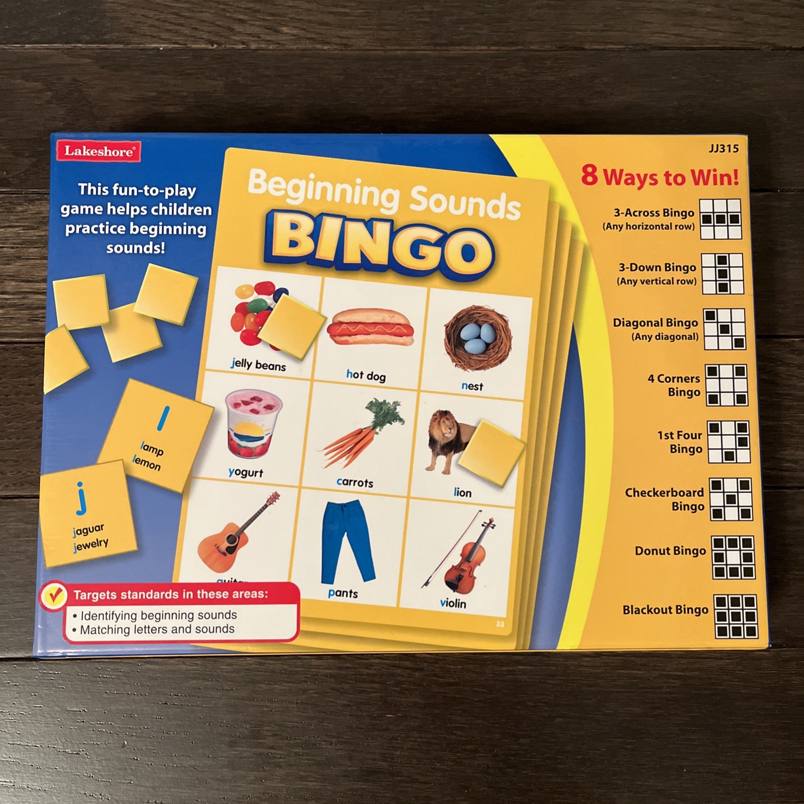 Lakeshore Learning Beginning Sounds Bingo Game Ages 4+ Up to 36 players