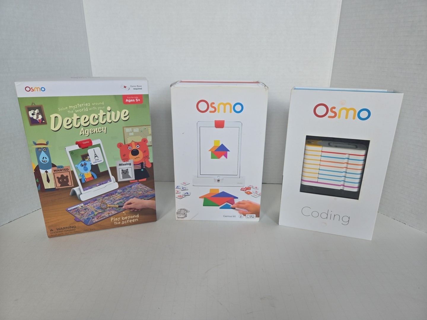 Osmo Genius Kit Kids Play System for iPad + Coding and Detective Agency Kits
