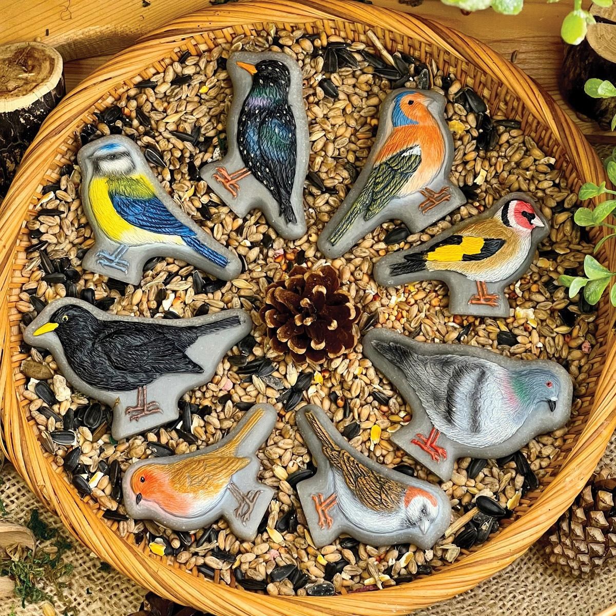 Yellow Door Sensory Play Stones: Birds – Set of 8