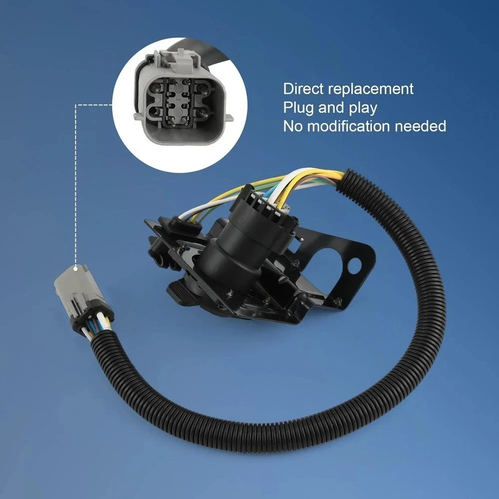 4 & 7 Pin Trailer Tow Wiring Harness Plug Compatible with 1999-2001 Ford F250 F3