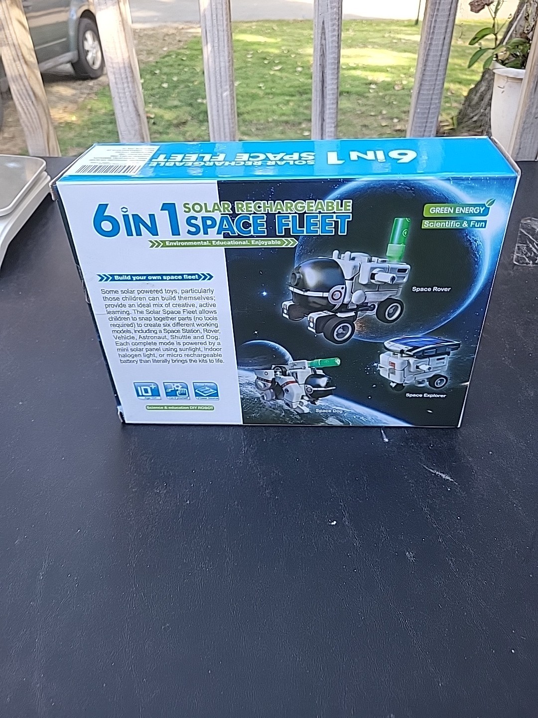 STEM 6 in 1 Solar Rechargeable Space Fleet Robots Learning Kit DIY Science NEW