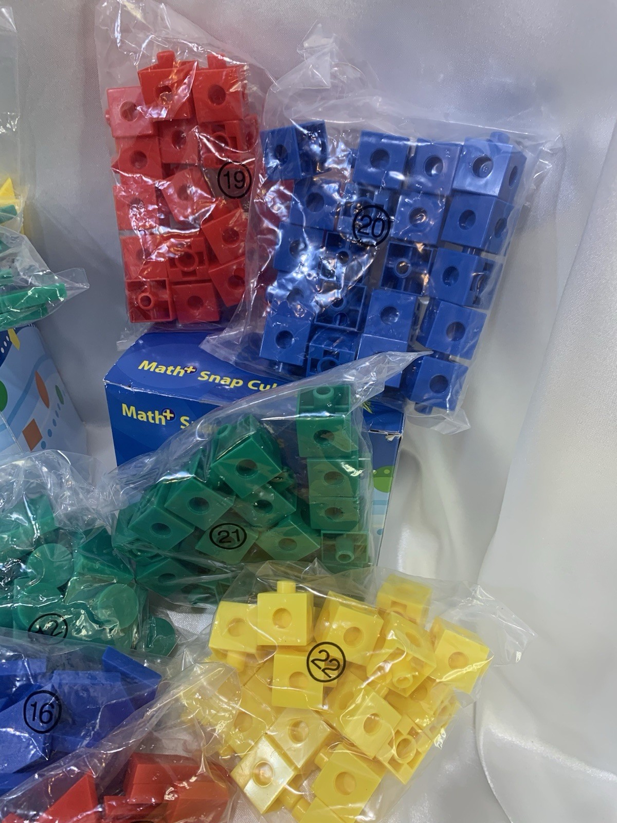 K12 Math+ 2D Shapes AND Snap Cubes Homeschool Fun Learning New/Other