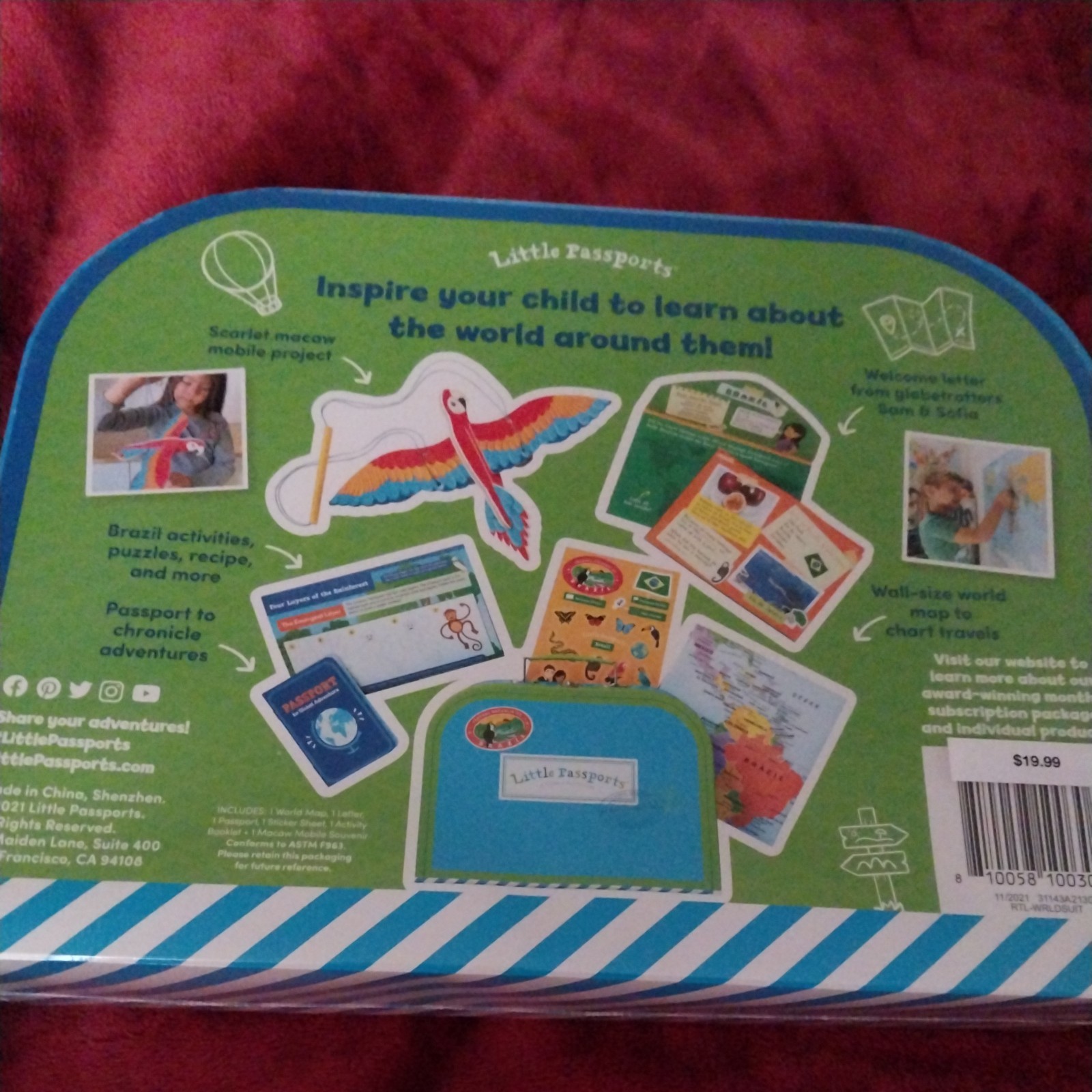 New Little Passports:A Global Adventure My World Edition Kit for Ages6=10 Brazil