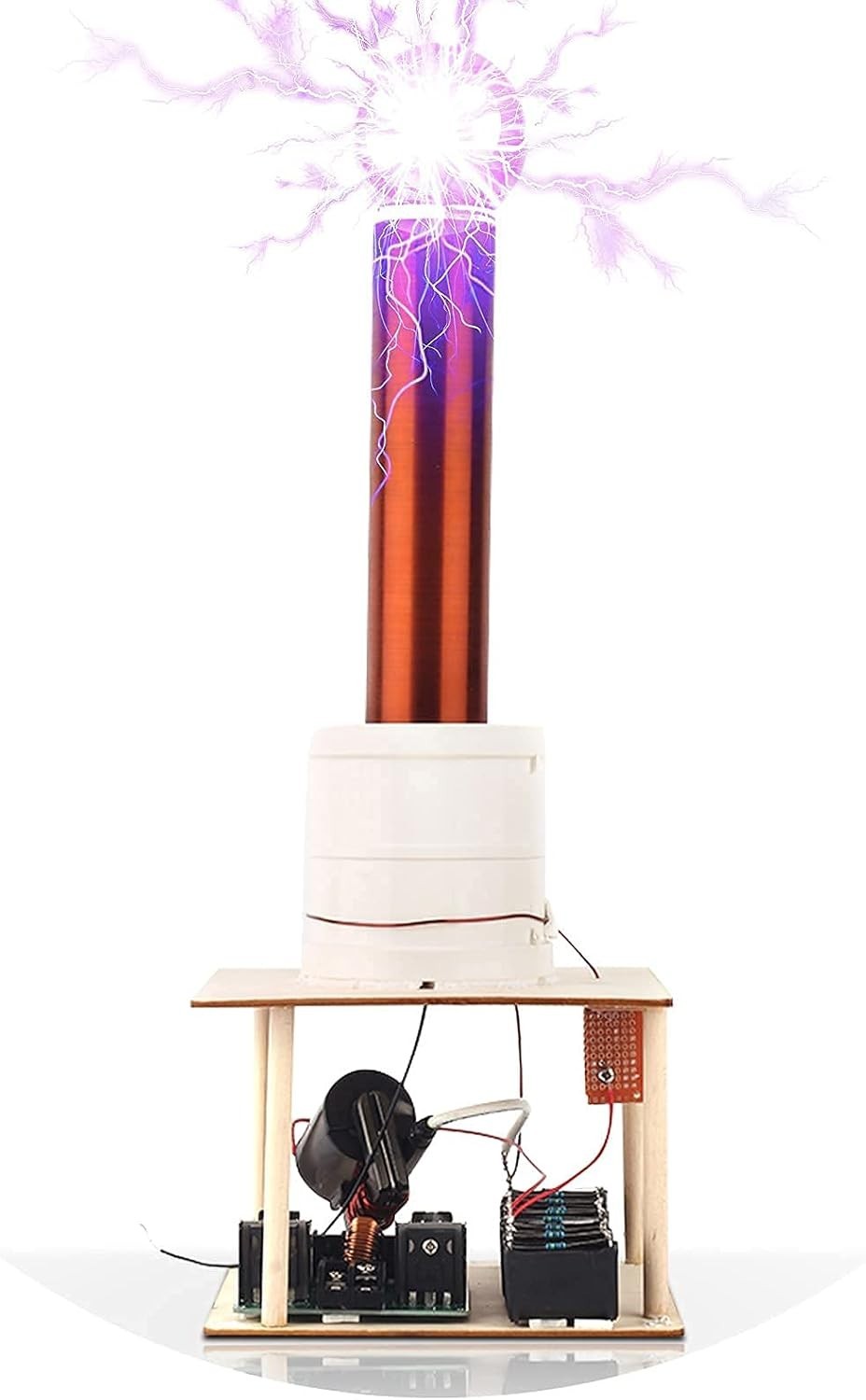 Tesla Coil DIY Kit, Touchable Plasma Ball Spark Gap Arc Generator for Physics…