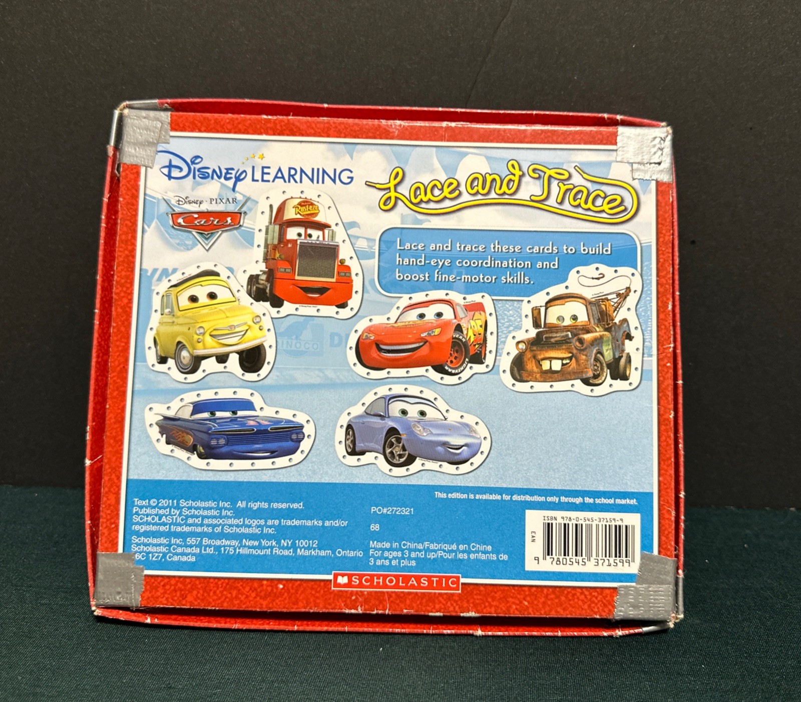 Disney Learning Pixar CARS – Lace And Learn Kid Activity Game “READ”