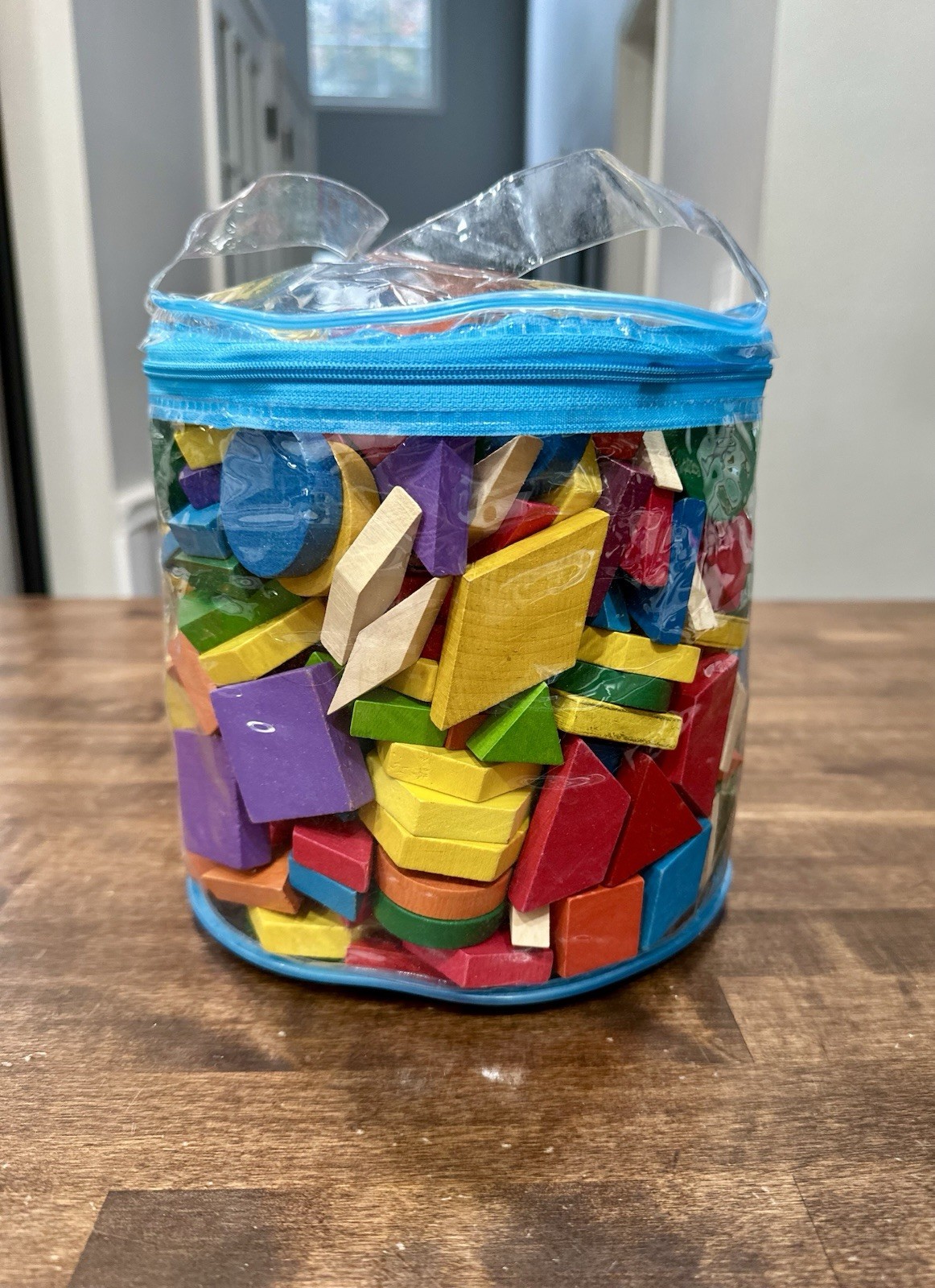 300+ Geometric Shapes Tangram Math Manipulatives Educational Toys Colored Wood