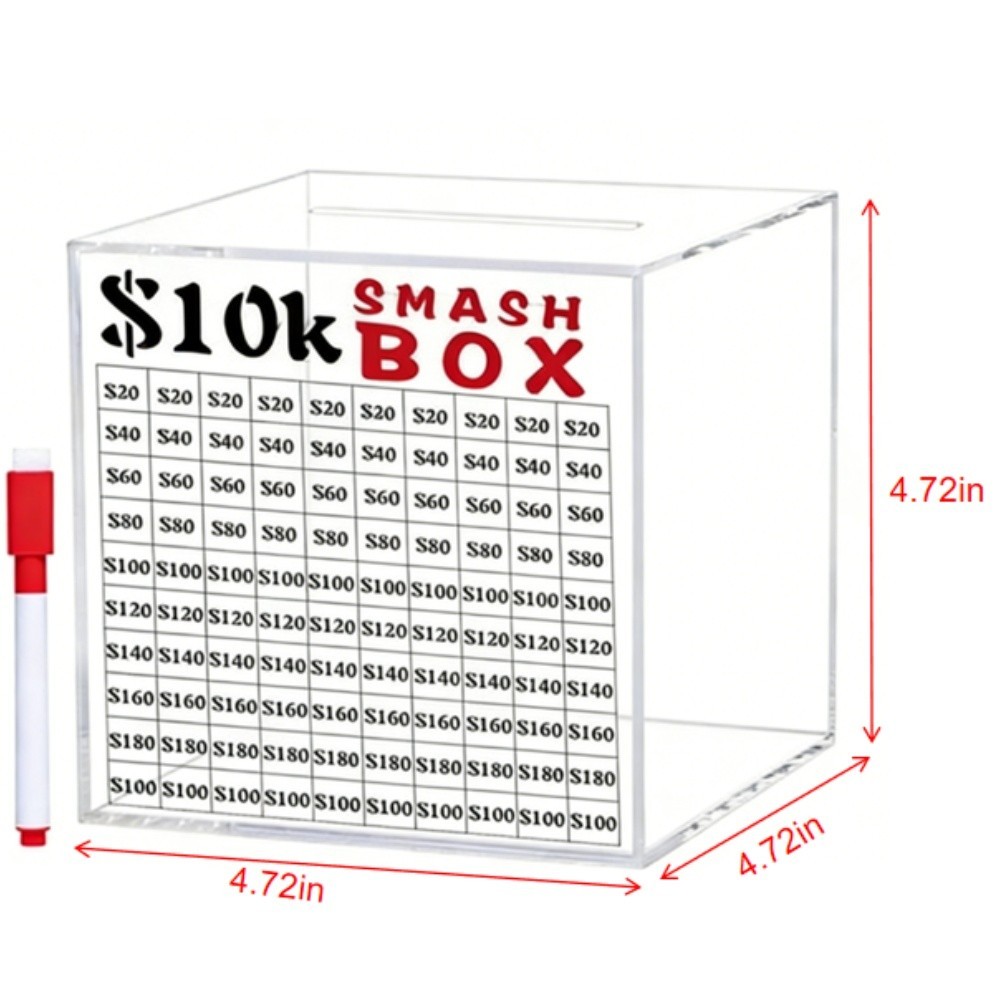For Home Savings Jar Money Storage Home Office Use One-way Slot Design