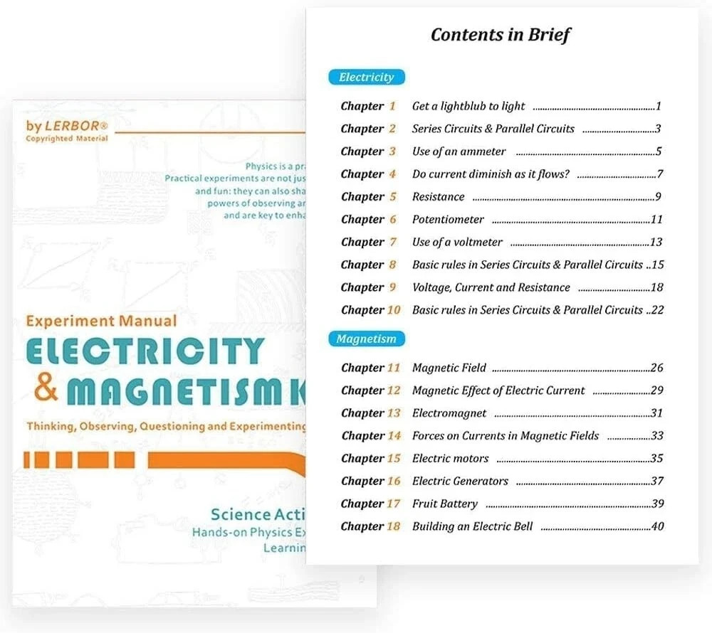 Electromagnetism Lab Kit Experiments Teenii Science Kit Ages 8+ Homeschool