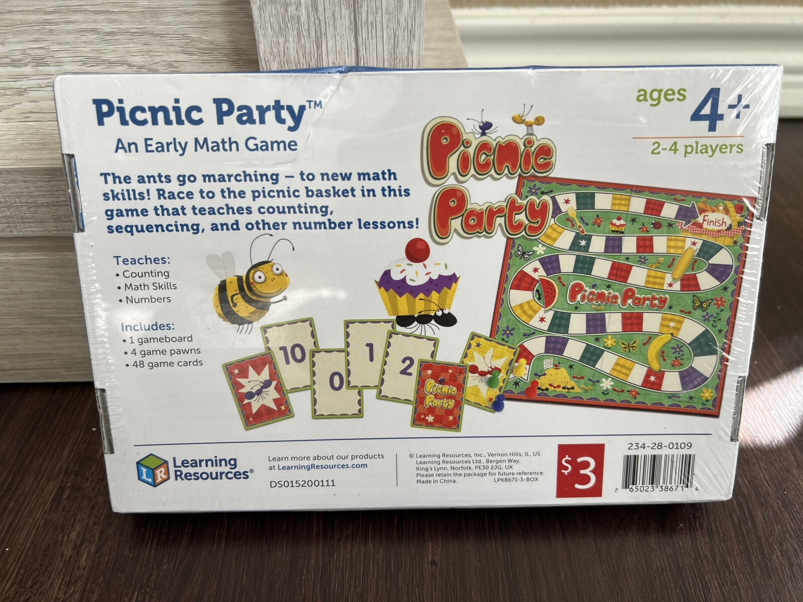 SEALED Learning Resources Picnic Party An Early Math Game NEW Ages 4+
