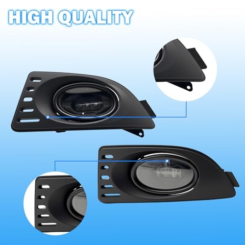 LED Fog Lights Compatible With 2005 2006 2007 Acura RSX Front Bumper Lights
