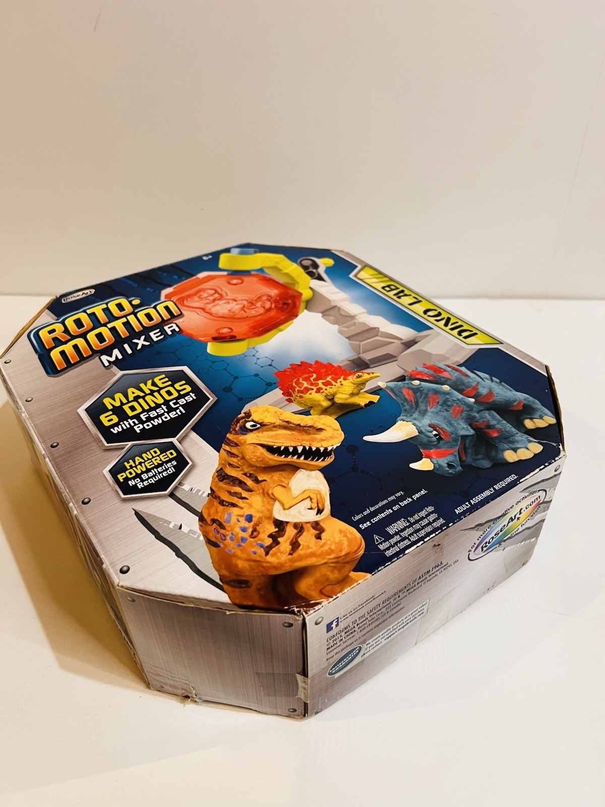 DINO LAB Roto Motion Mixer- Makes 6 Dinos w/ Cast Powder NEW