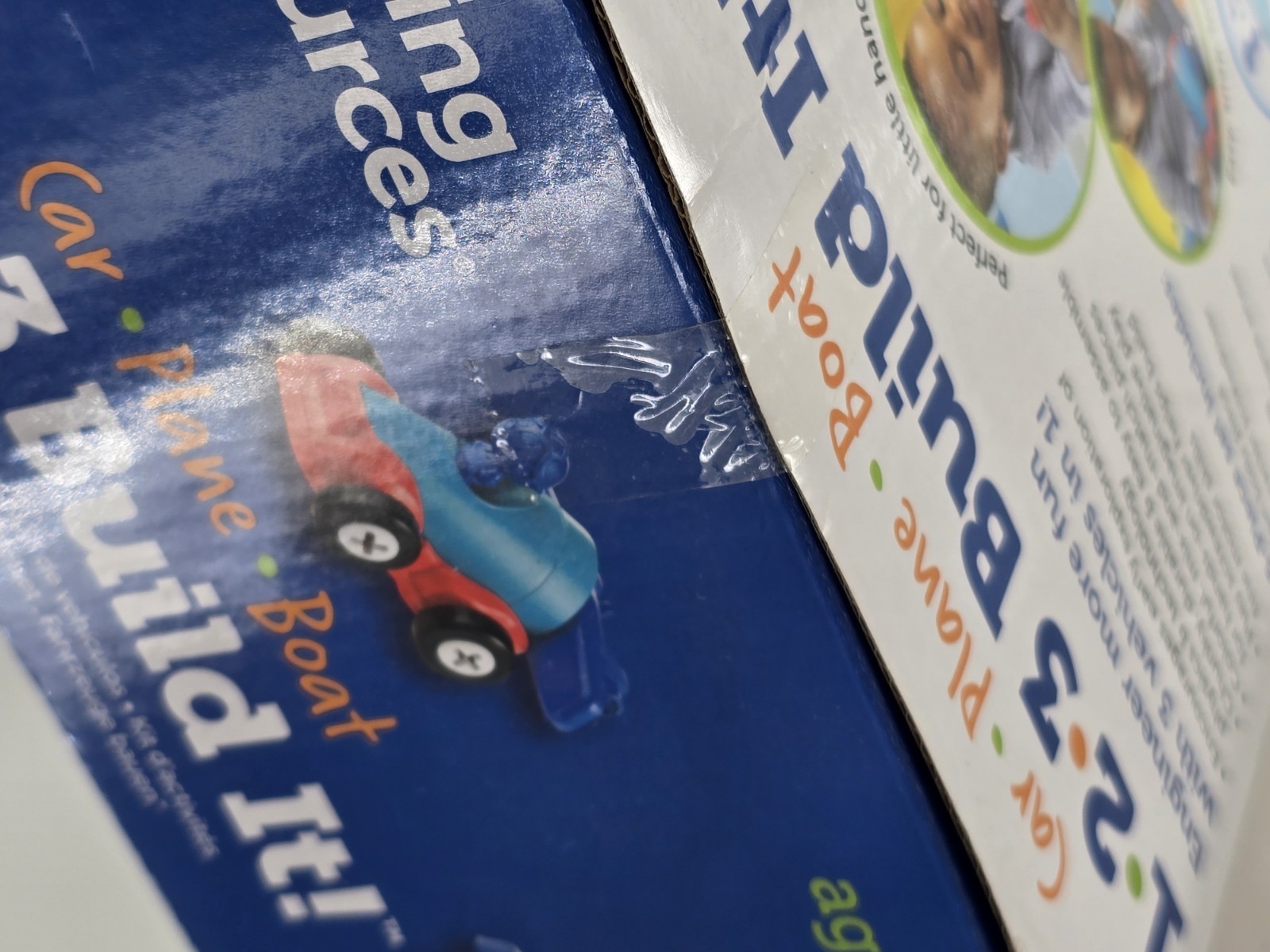 NEW SEALED Learning Resources STEM 1,2,3, Build It Car, Plane, Boat Kit Ages 2+