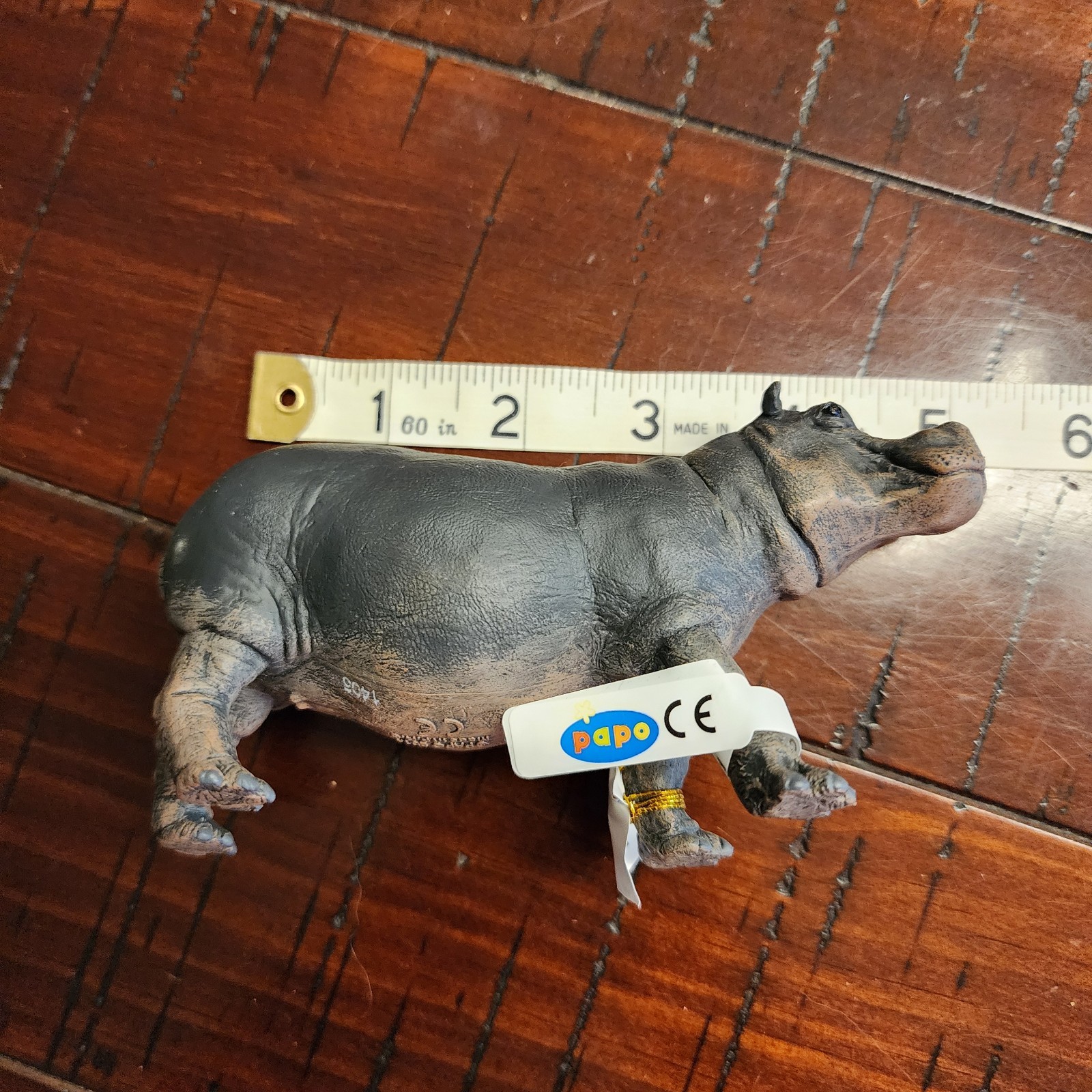 6 Papo Hippos Animals NOS 2014 Papos Figurines Toys Hippo Lot