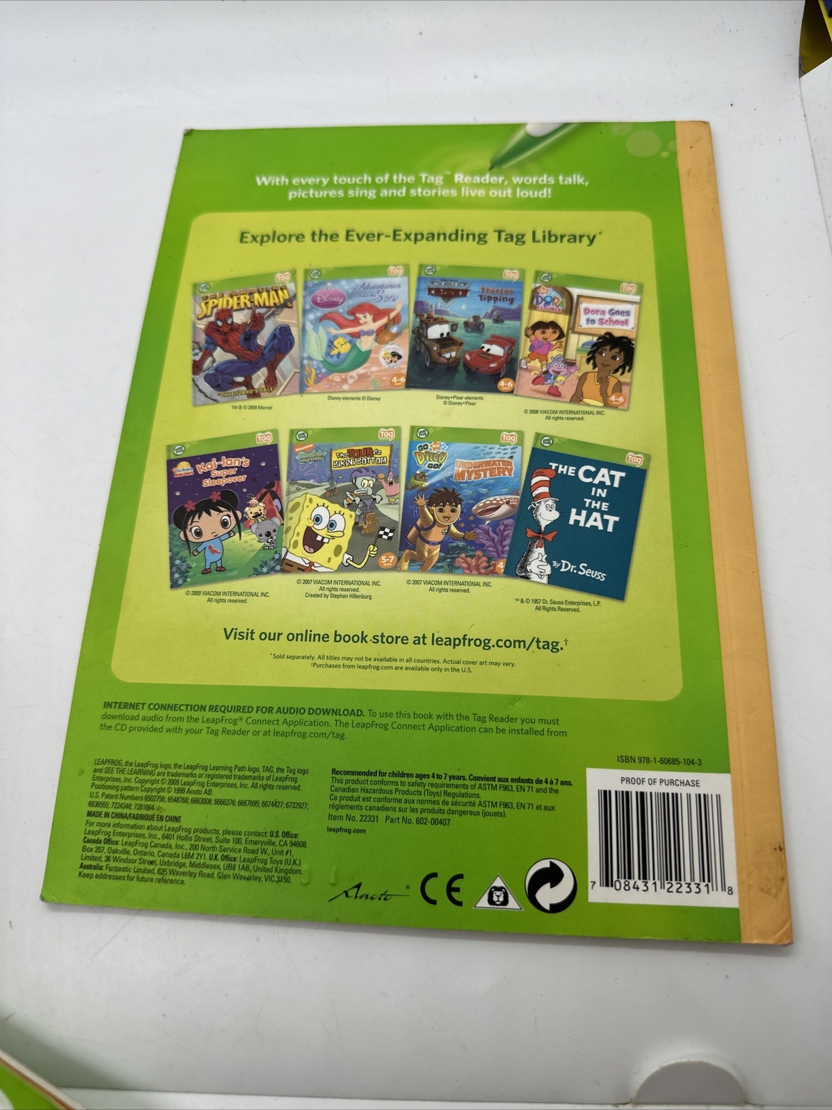 6 LeapFrog Learn to Read Long Short Vowels Constants Leap Reader Books TAG