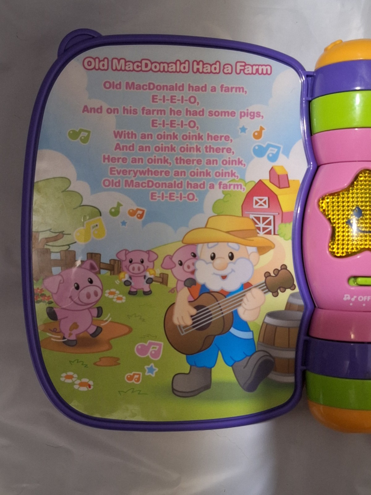 VTech Musical Rhymes Book Pink Interactive Nursery Rhyme Storybook