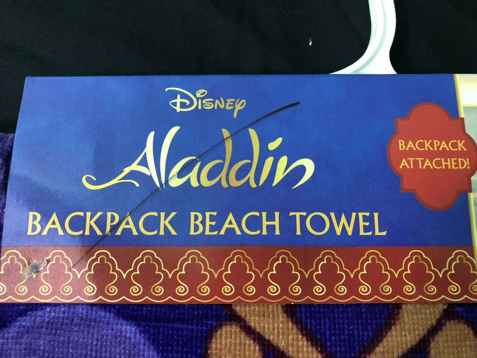Backpack Beach Towel Toy Story or Alladin kids bath beach cotton new