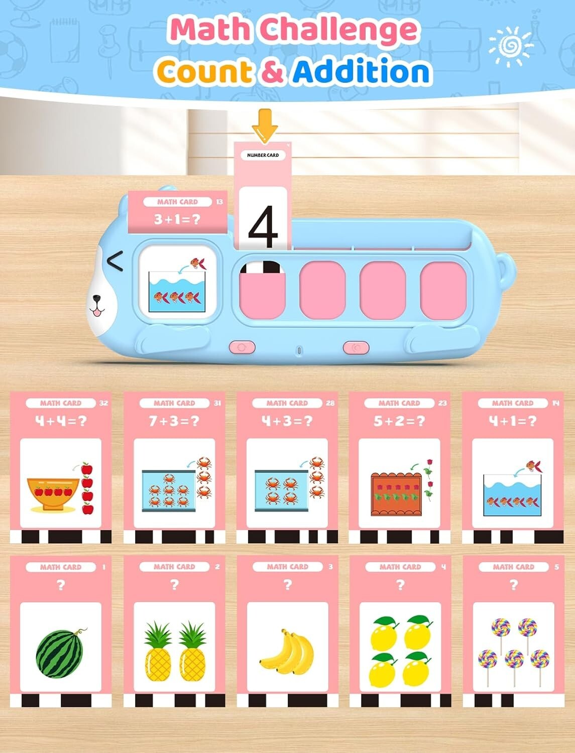 Interactive Phonics Flash Cards for Toddlers – Improve Reading & Math Skills