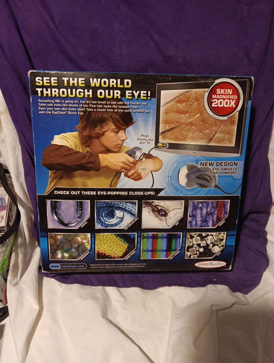 Jakks Pacific Bionic Eye Eye Clops Series Plug-In TV Microscope 2009 NEW SEALED
