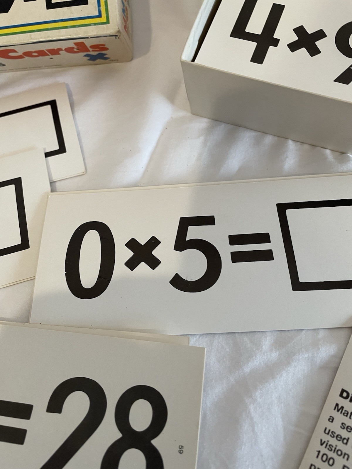 Vintage Media Materials Multiplication Flash Cards – Set Of 100 Educational Math