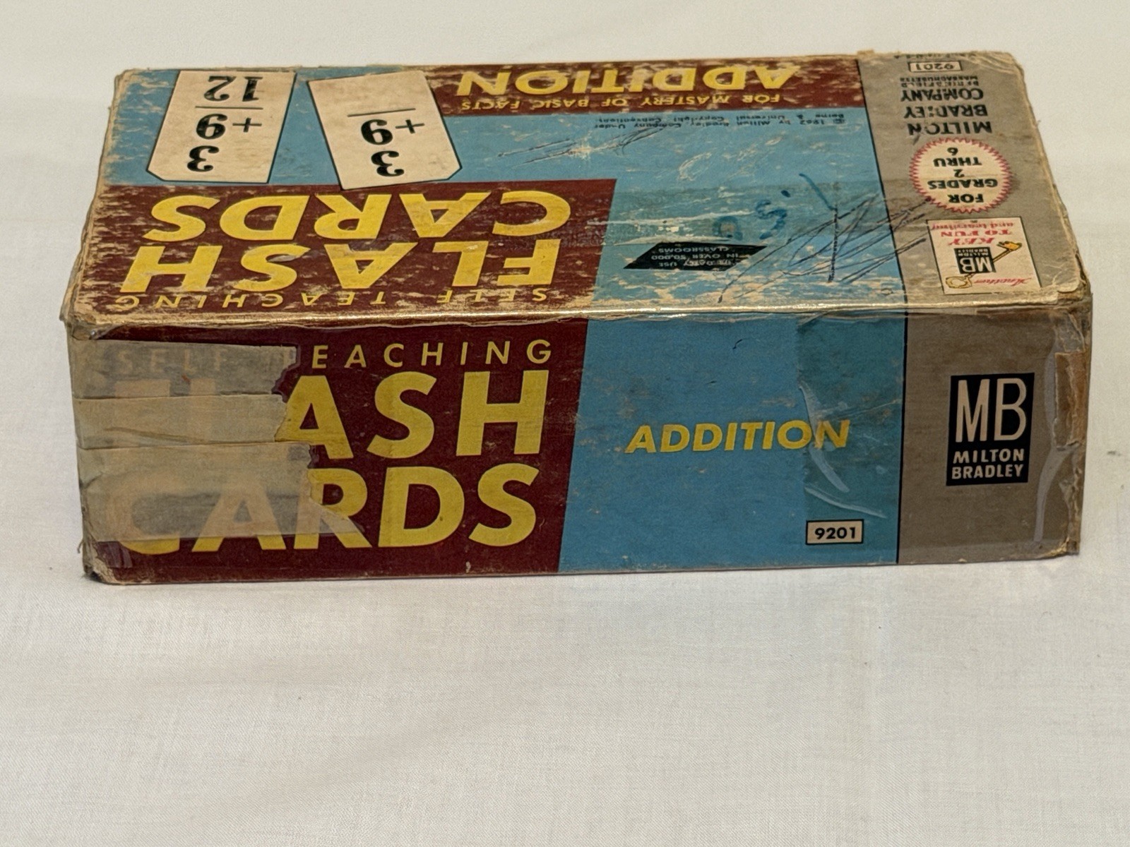 (4) Vintage 1962 and 1963 Milton Bradley Flash Cards Grades 2 thru 6