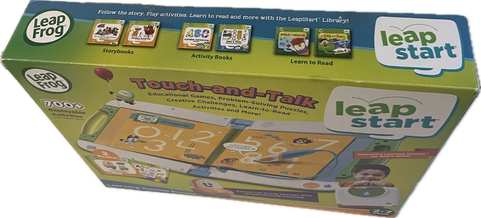 Leap Frog Leap Start Age 2-7 Learning Success Bundle Green Touch & Talk – EUC!