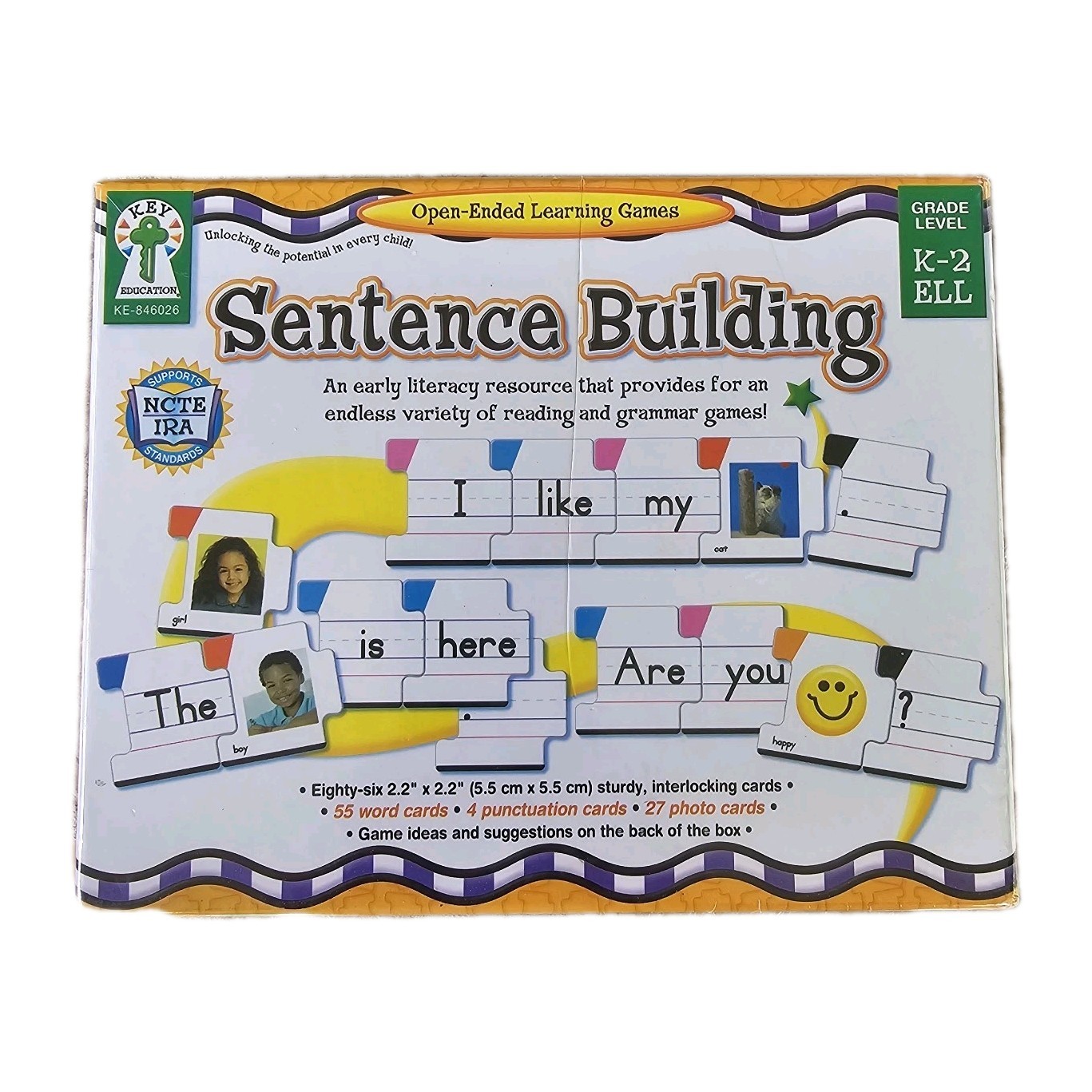 Sentence Building Learning to Read Game Classroom Teacher Supply ELL Home School