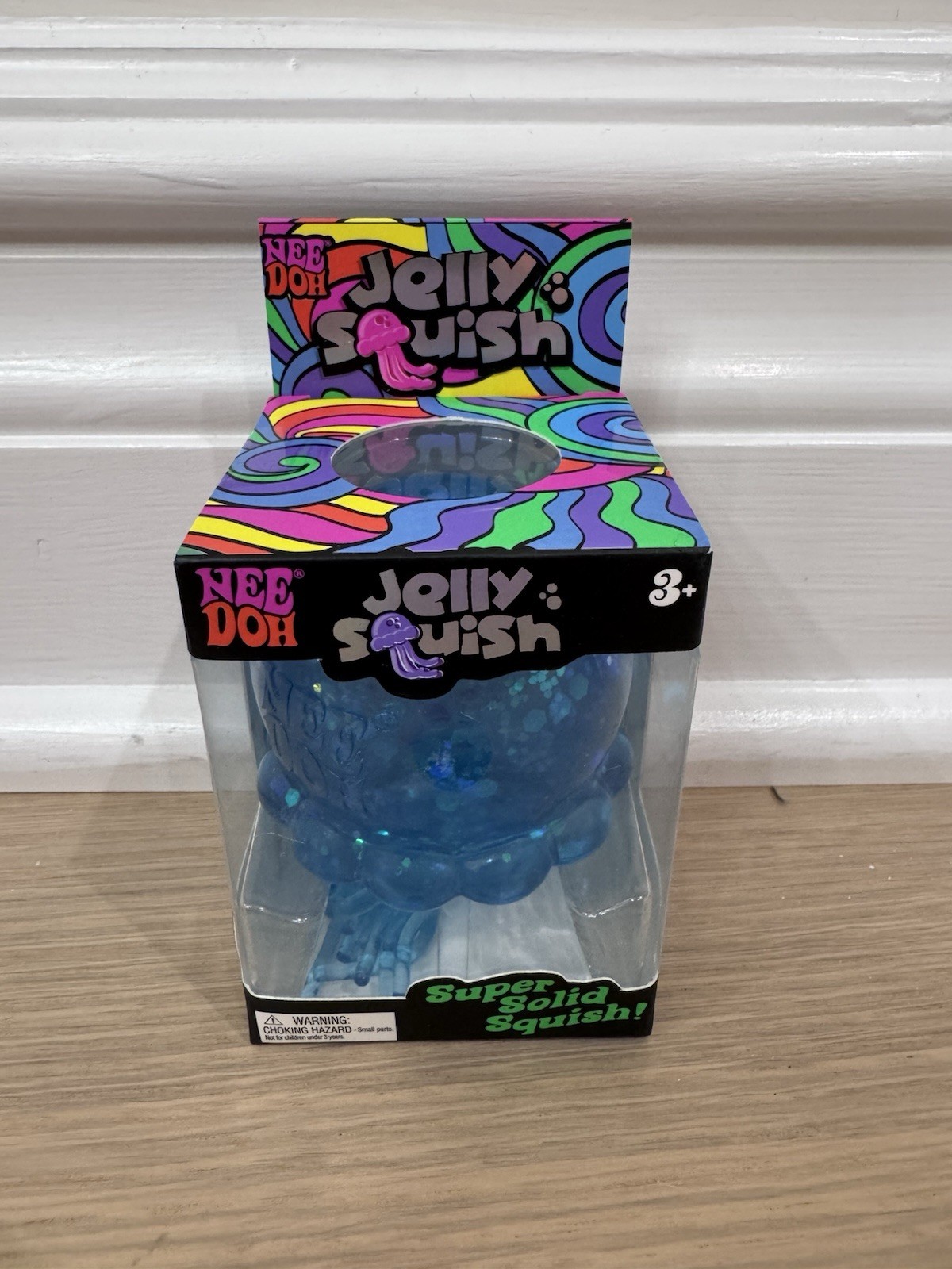 NeeDoh Jelly Squish BRAND NEW -AUTHENTIC Super Solid Jellyfish – 💙🪼BLUE
