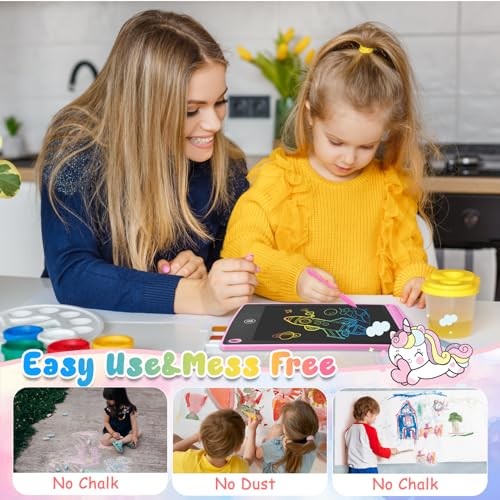 12 Pack LCD Writing Tablet for Kids Colorful Drawing Board with One 6.5 inch