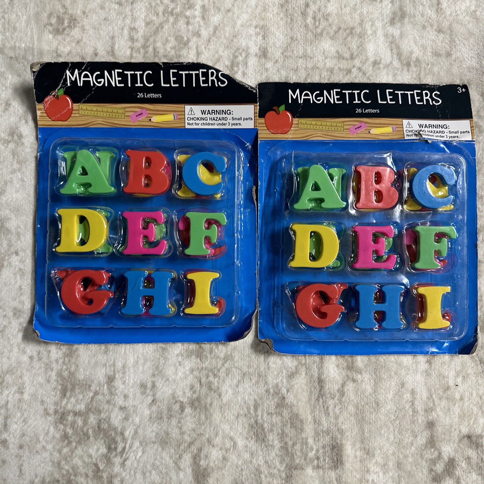 2 Magnetic Letters 26 Each Pack Pieces Children’s Educational Toy – 2010 New