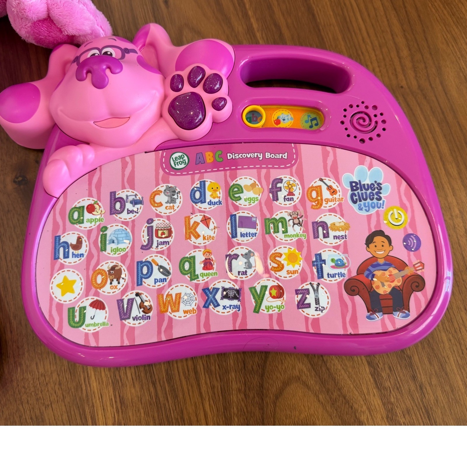 Blues Clues and You Magenta LeapFrog ABC Book Discovery Board and Plush Bundle