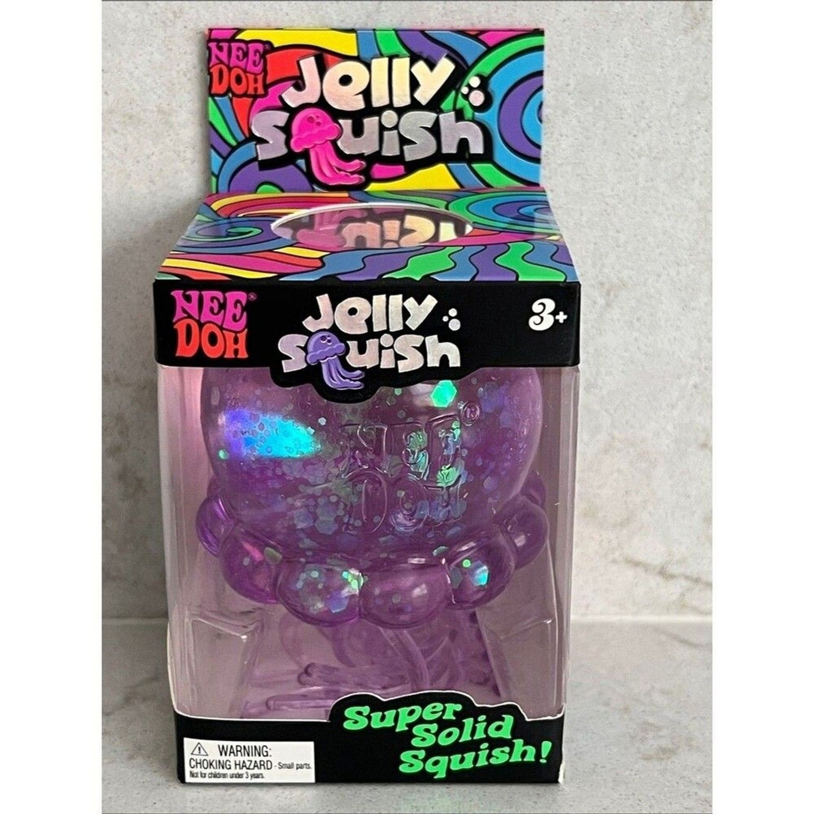 NeeDoh Jellyfish Jelly Squish Purple