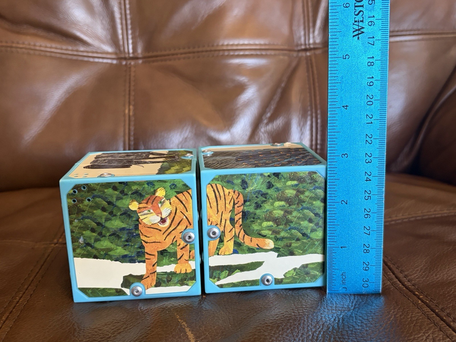 ERIC CARLE Wild Animals Magic Sound Blocks Matching Game Tested Works