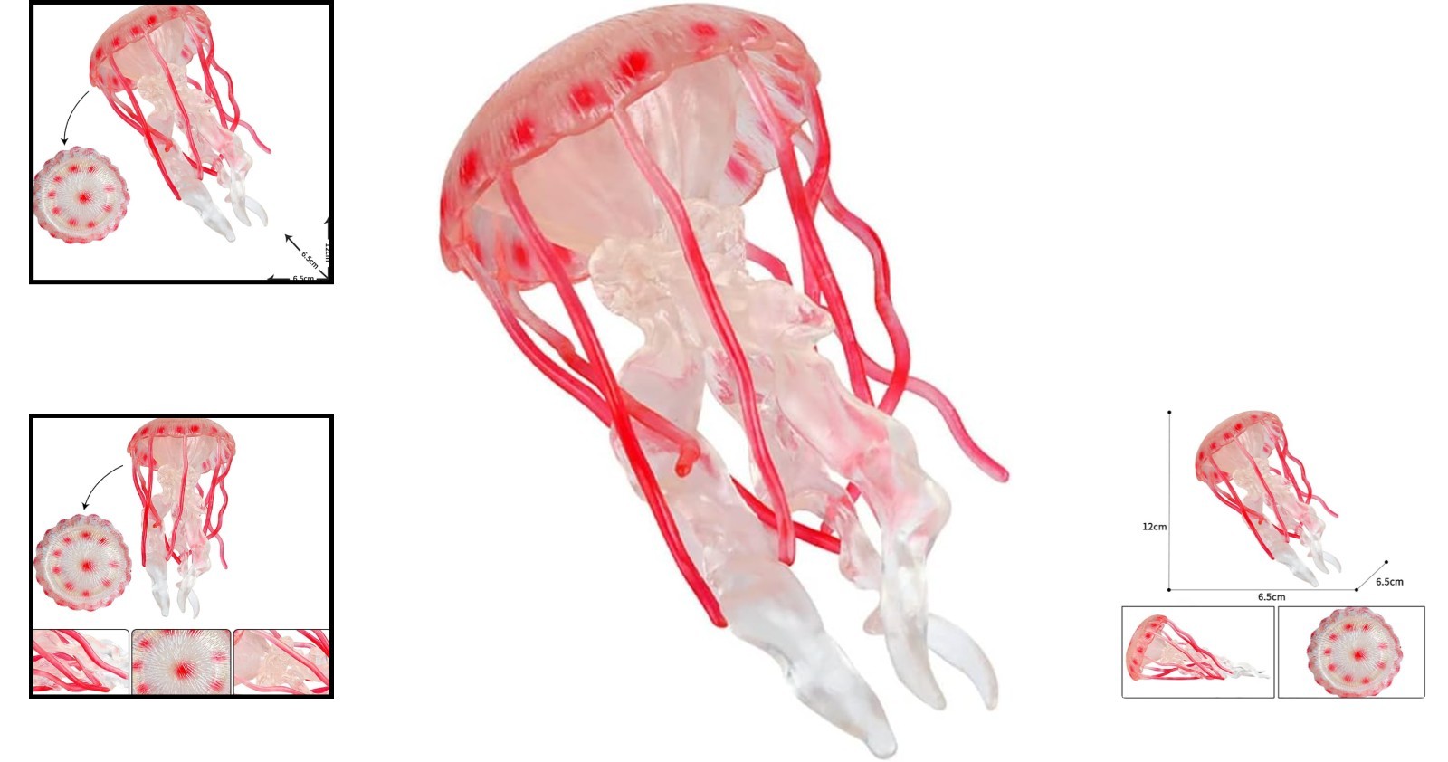 Colorful Jellyfish & Octopus Educational Toys – Realistic Sea Creature Figures