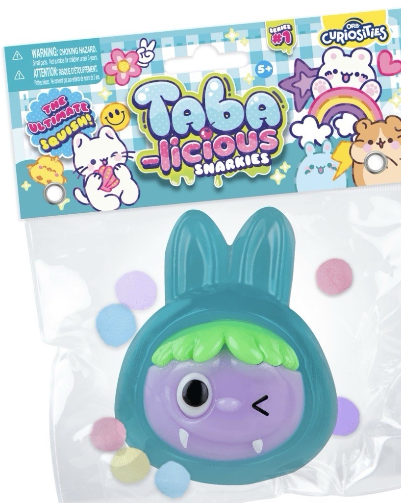 Orb Curiosities Taba-licious Snarkies Teal Squishy Sensory Anxiety Toy Brand New