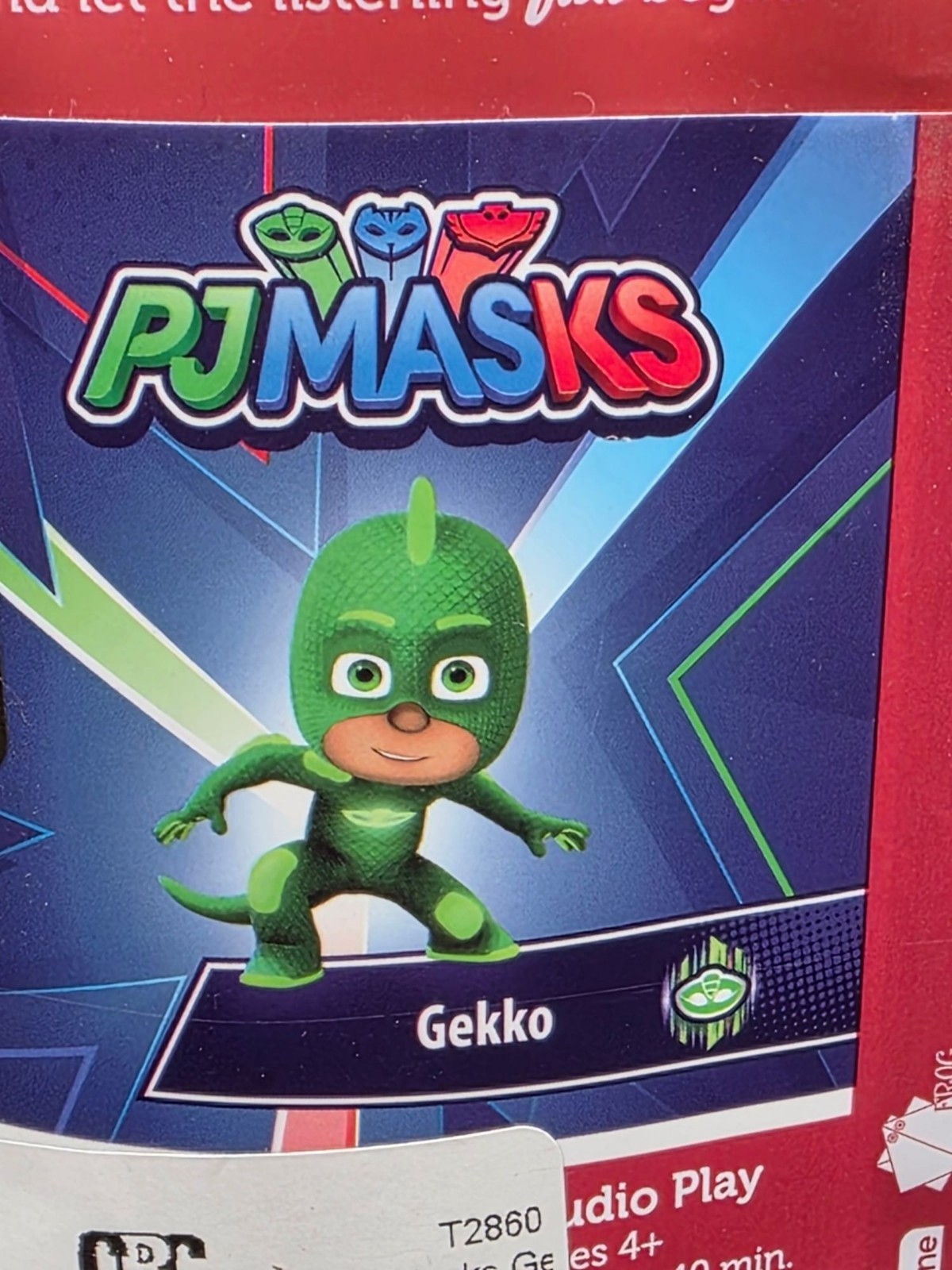 Tonies Audio Play Gekko PJ Masks Figure For Ages 4+ With Songs Approx. 40 Min