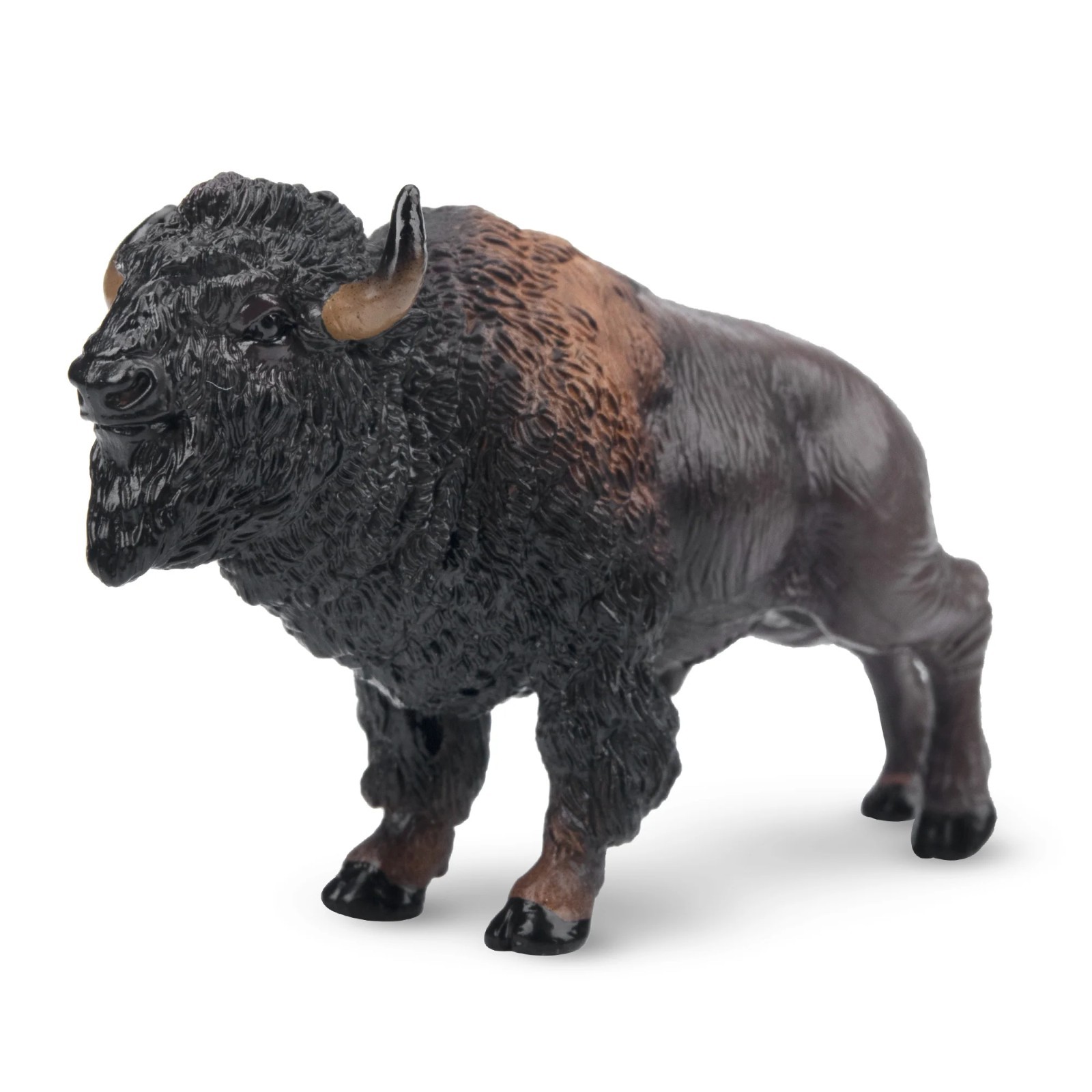 Toymany Mini American Bison Figurine Toy – Small Size
