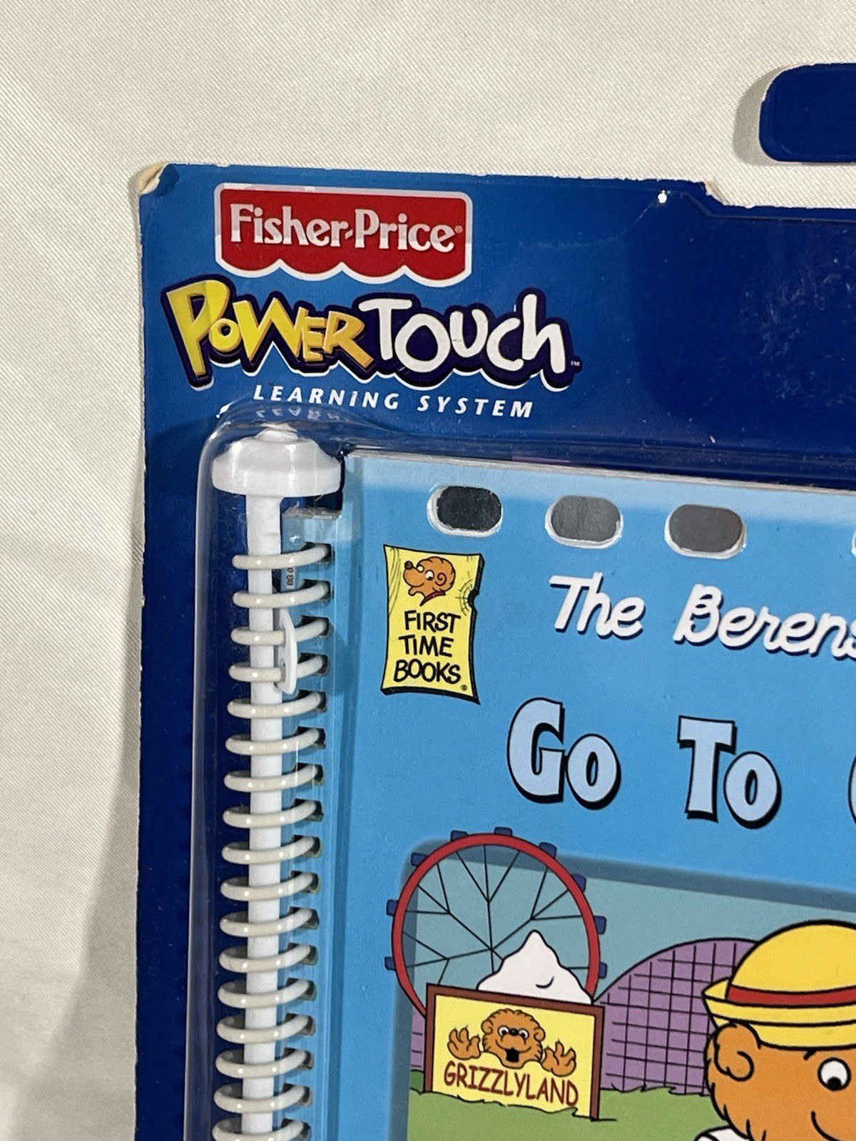 Fisher Price BERENSTAIN BEARS Go To Grizzlyland POWERTOUCH Learning Books Sealed